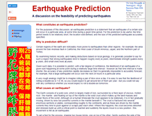 Tablet Screenshot of earthquakeprediction.com